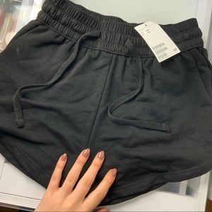 H&M Black Lounge Shorts XXS NWT